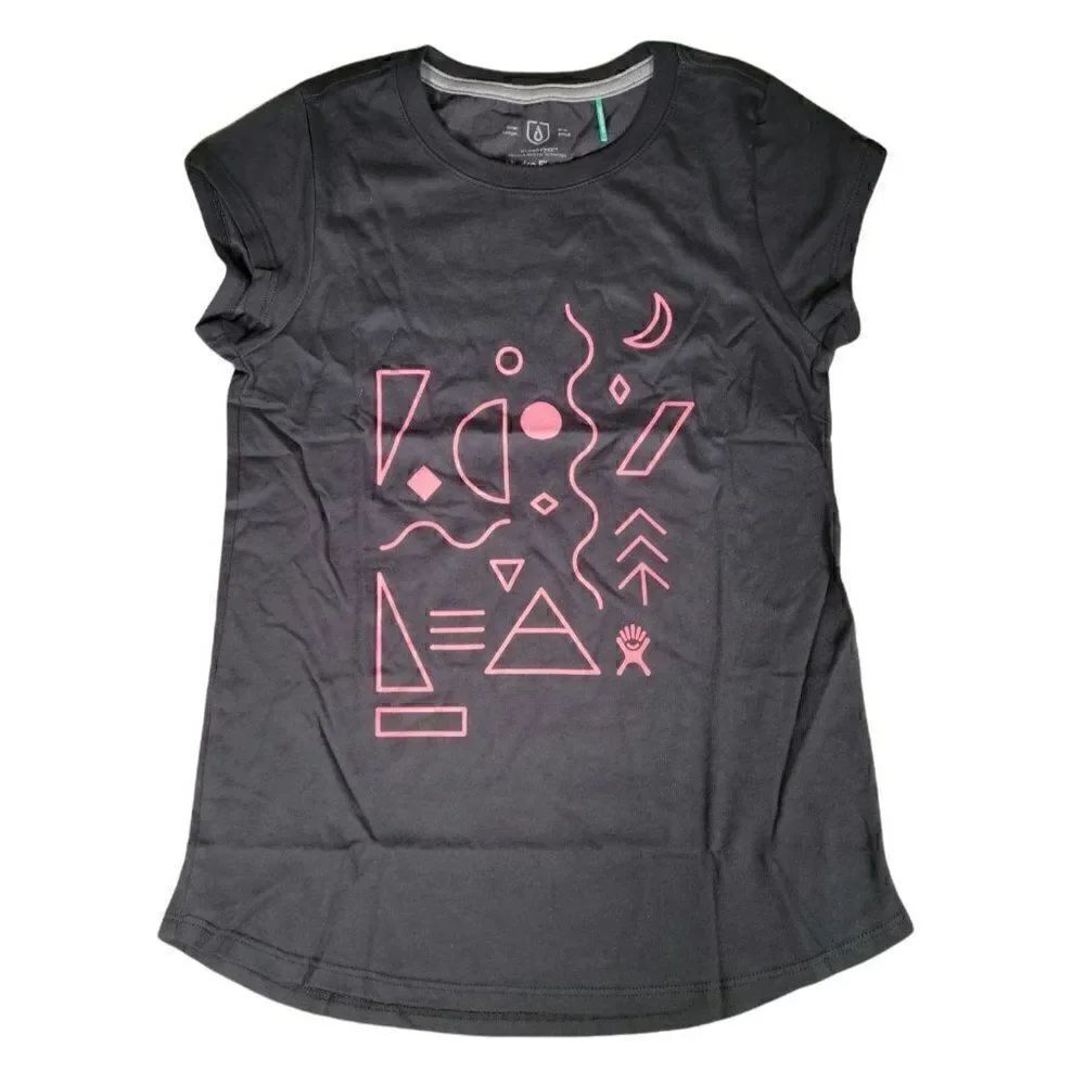 Hydro Flask Women's Black Shape Up T-Shirt Sz S